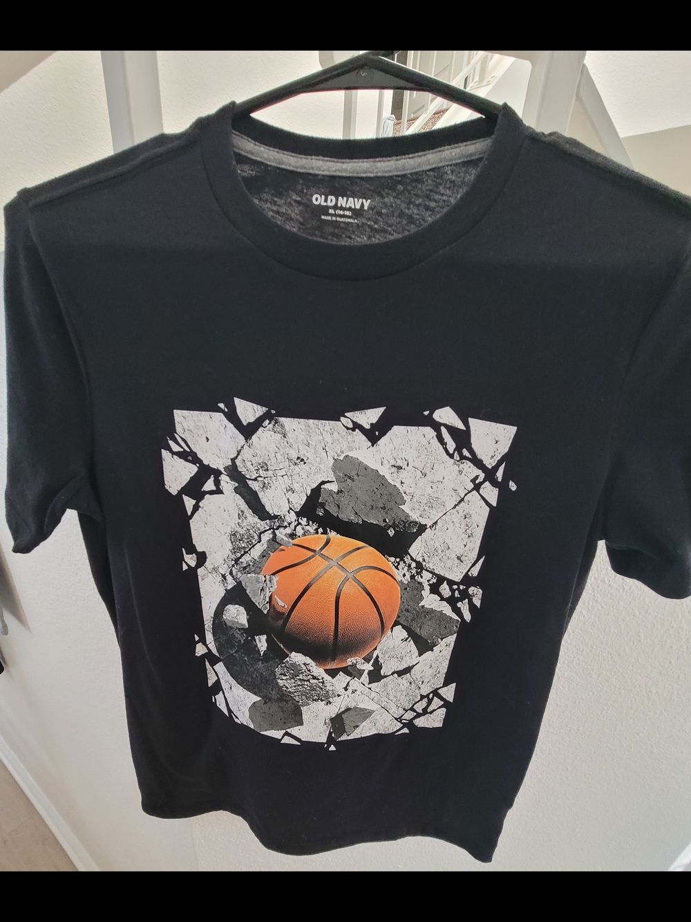 Old Navy Black Basketball Graphic Tee